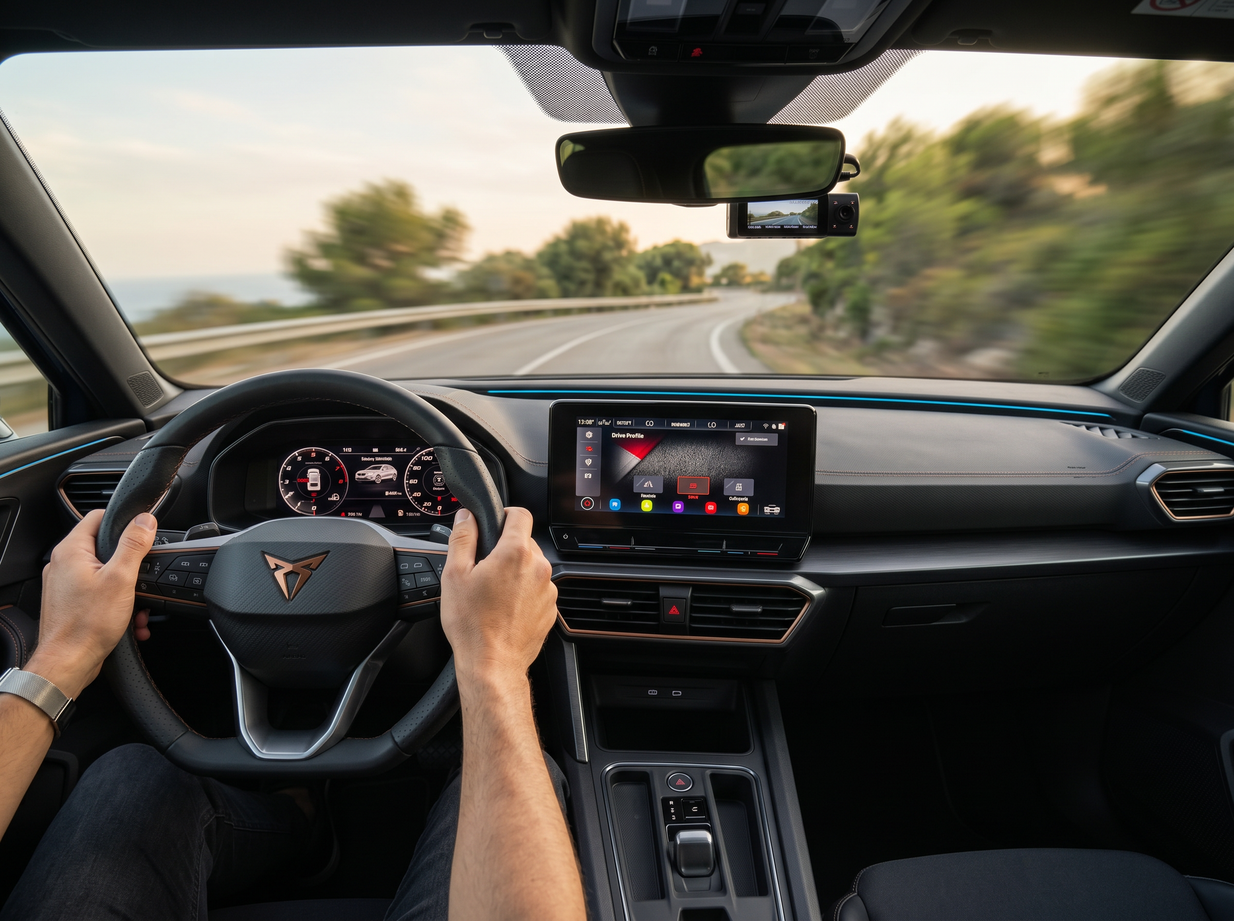 Cupra Formentor interieur tijdens het rijden
